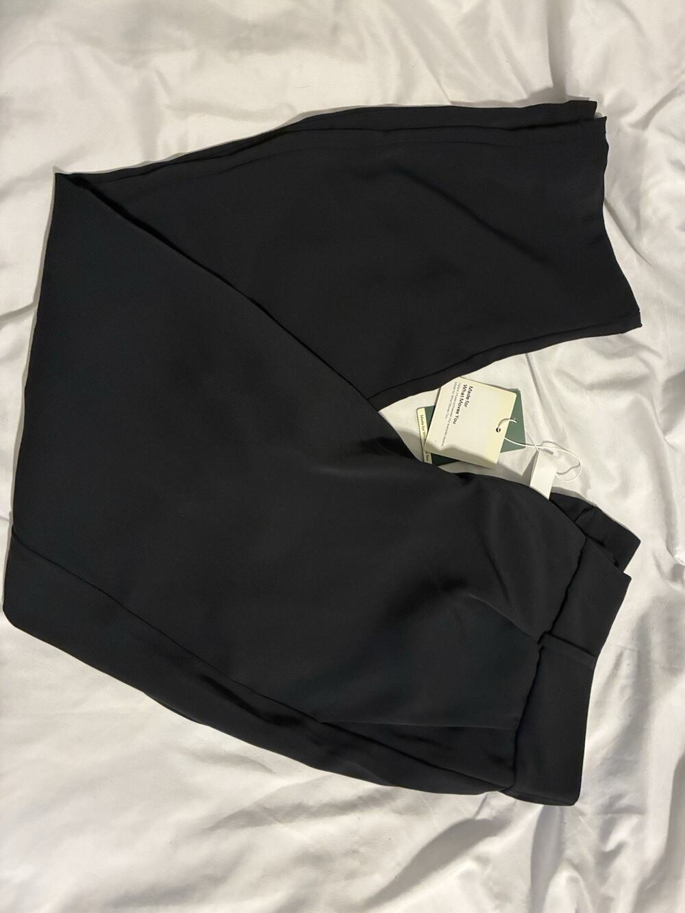 Halara Med Black Burro Flex High Waisted Straight Leg Pocket Travel Work Pants